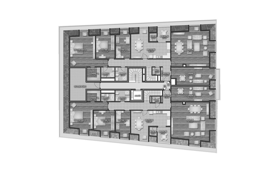 Çatı Katı Planı